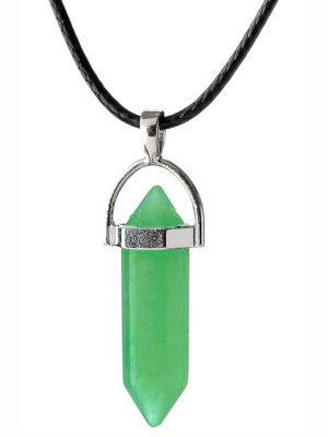 Collar Péndulo Cuarzo Jade _ Libreria Ansuz