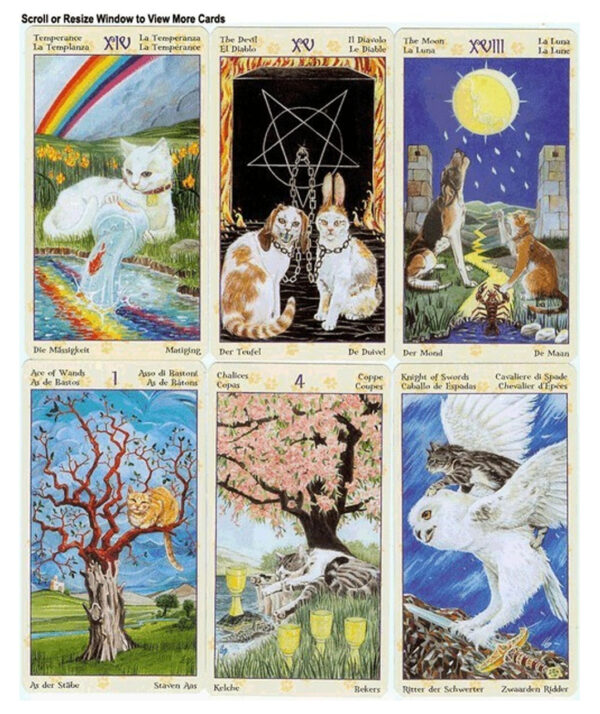 Tarot mini of Pagan Cats Libreria Ansuz